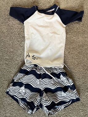 3 for $30 Snapper Rock Baby Rash Guard and Swim Trunk Set Size 6-12M